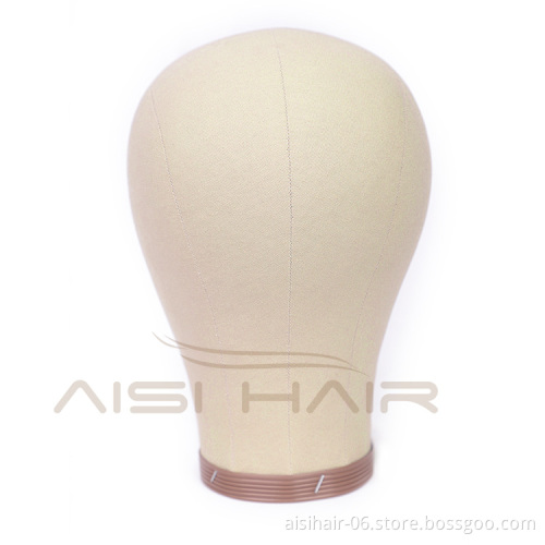 Aisi Hair Canvas Block Head Mannequin Head Weft Wig Display Style Styling Manikin Head Cork Inside Dryer Free Gifts